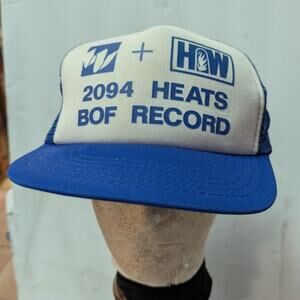 VINTAGE San Sun Snap Back Adjustable TRUCKER Hat Mesh Foam Cap 2094 Heats BOF